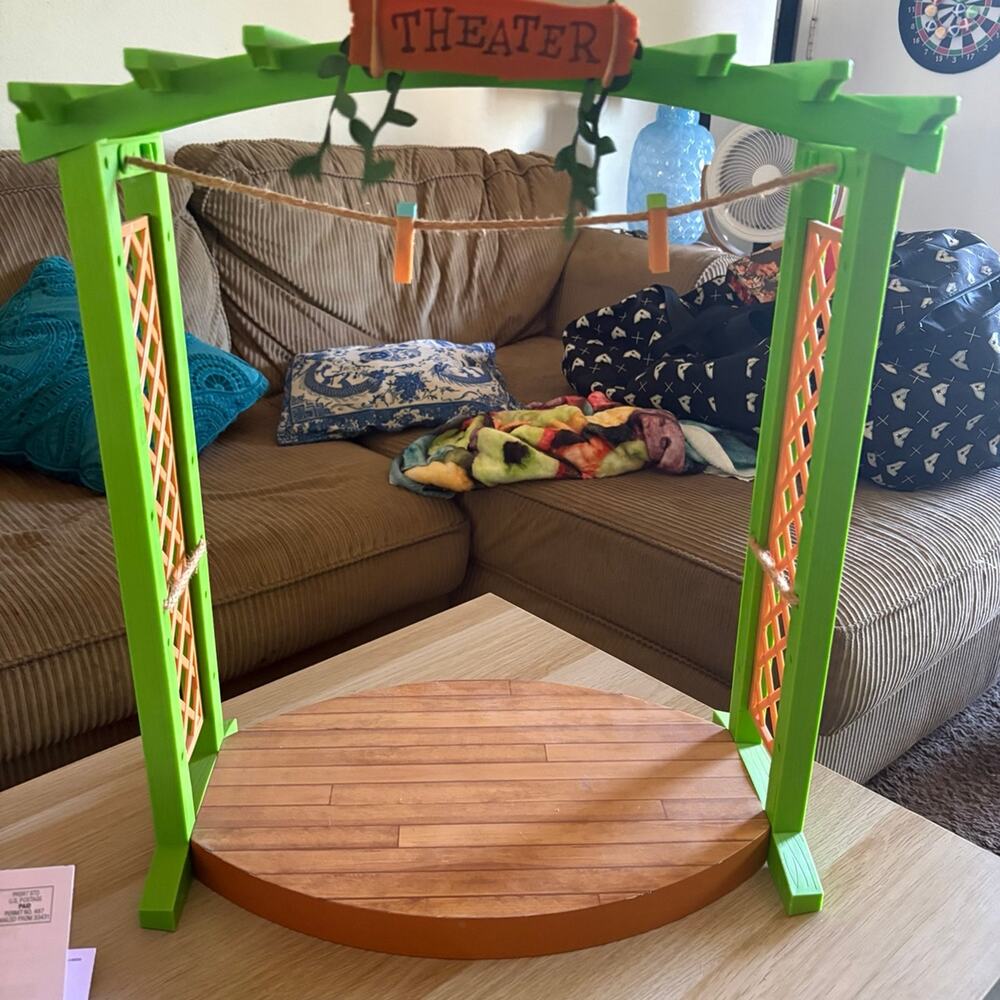 American Girl WellieWishers Garden Theater Stage Play Set Trellis Platform